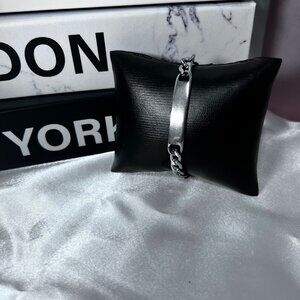 925 Sterling Silver Cuban Chain Bracelet Unisex Fashion Accessory